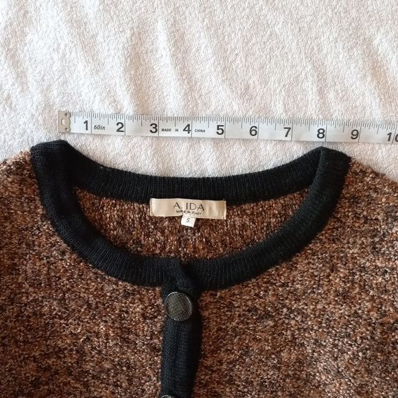 A.IDA Cardigan Wool Blend Button Front Sweater - Picture 13 of 16